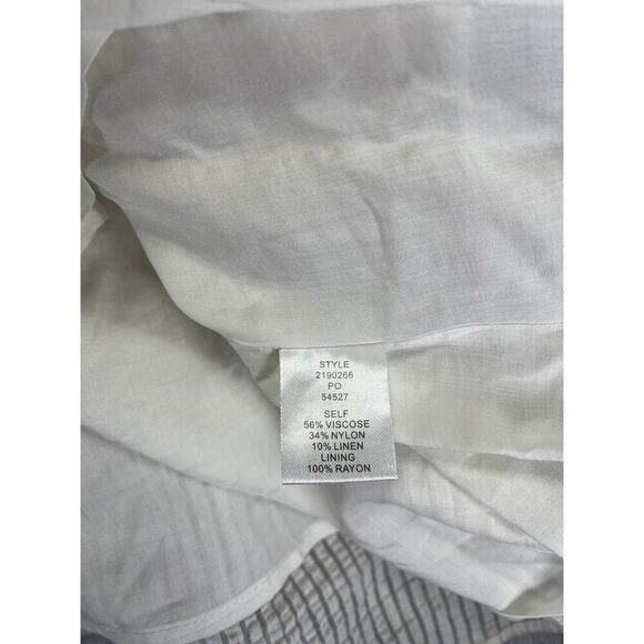 NWT Current Air Anthropology Mini Dress Shift Cottagecore Peasant Small Ivory - Picture 11 of 12